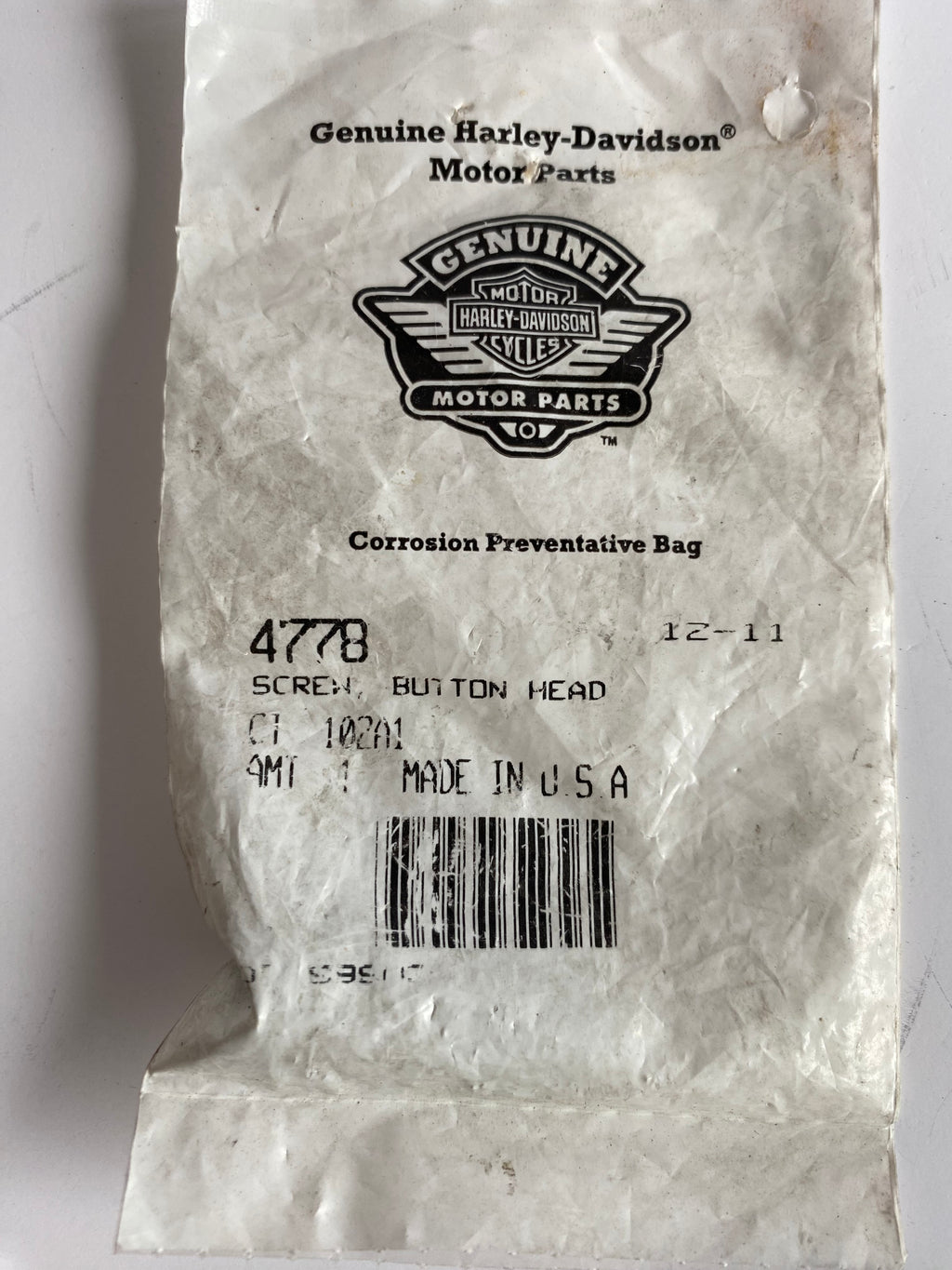 Vis Torx 5/16-18 x 1 3/8 Harley Davidson REF OEM 4778