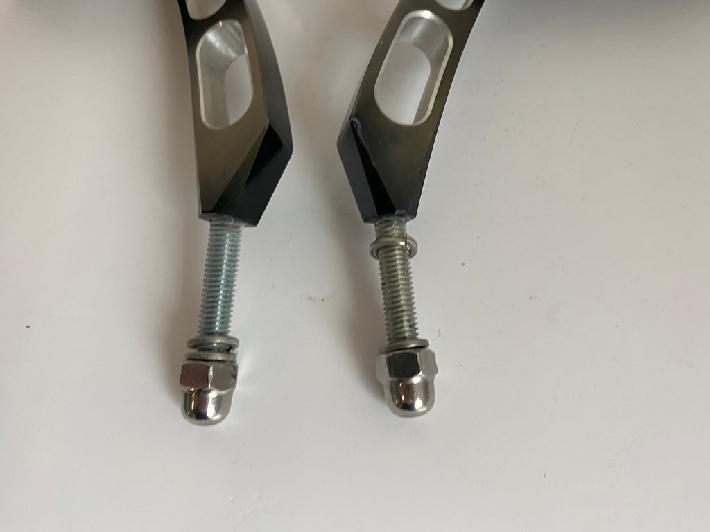 Jeu de rétroviseurs Edge Cut noirs aftermarket Harley Davidson