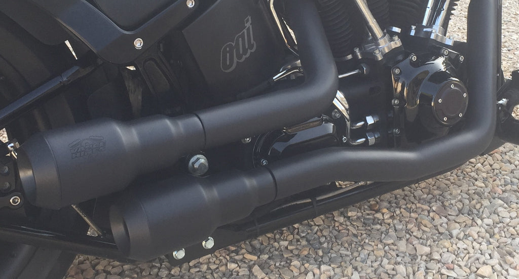 Support échappement Vance & Hines grenades Softail Harley Davidson