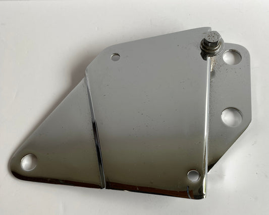 Support de boite à outils gauche chromé PAUGHCO Harley Davidson REF MCS : 905589