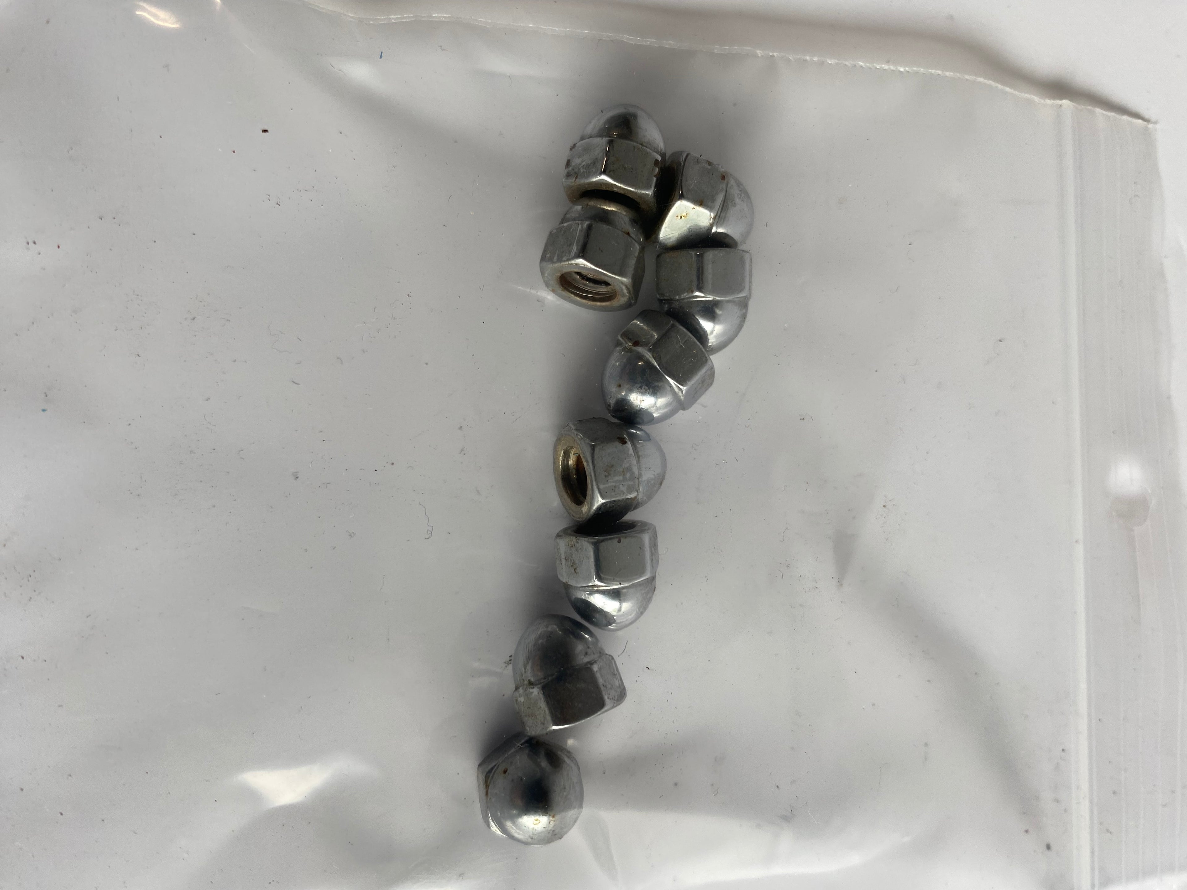 Ecrous borgne chromés pare brise 12-24 Harley Davidson REF OEM 7651A