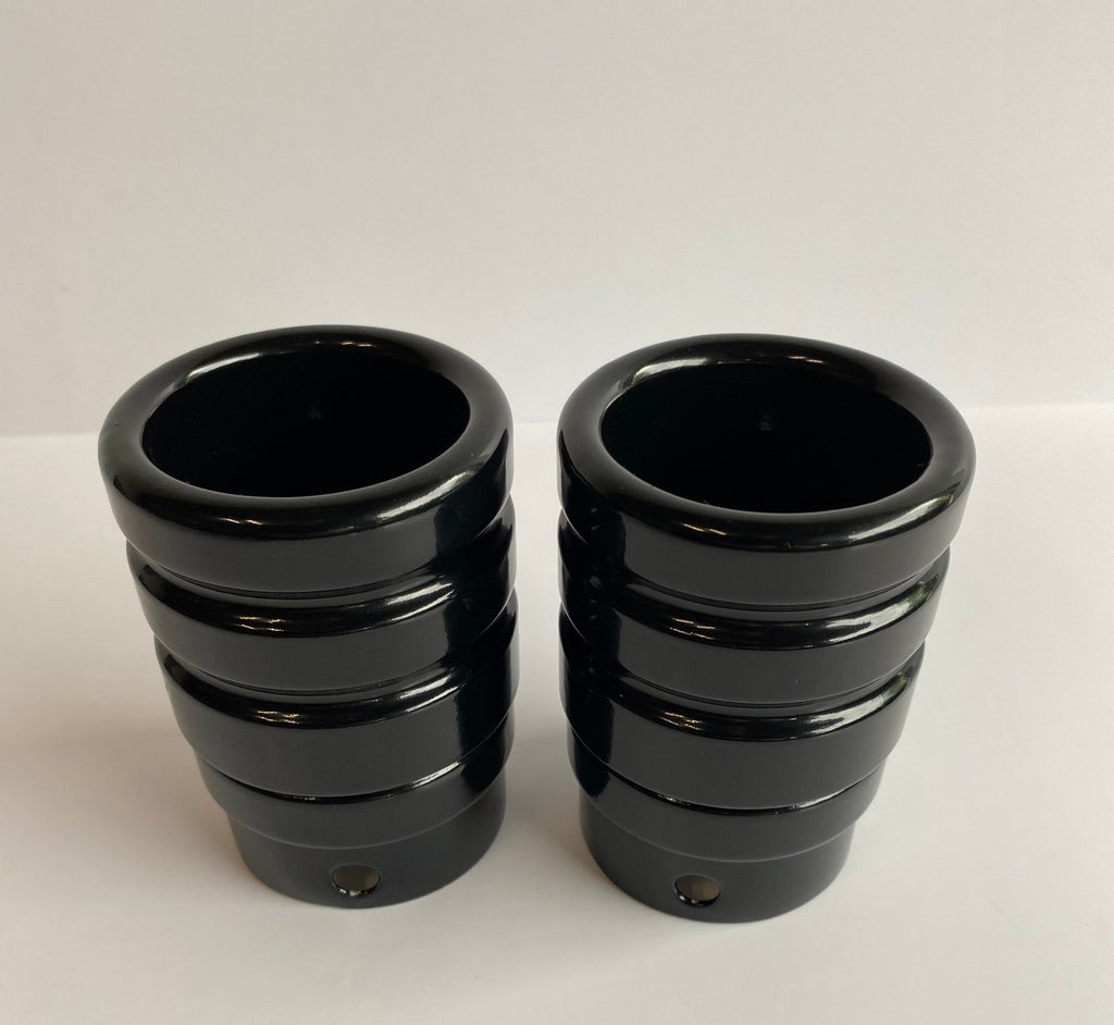 Embouts de silencieux noirs 3 pouces Harley Davidson