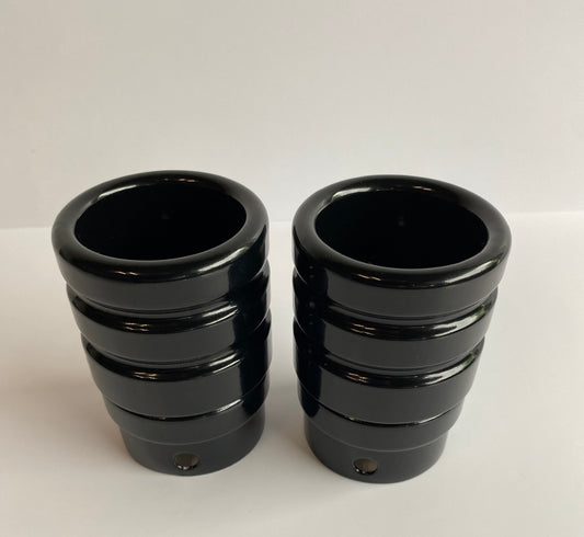 Embouts de silencieux noirs 3 pouces Harley Davidson