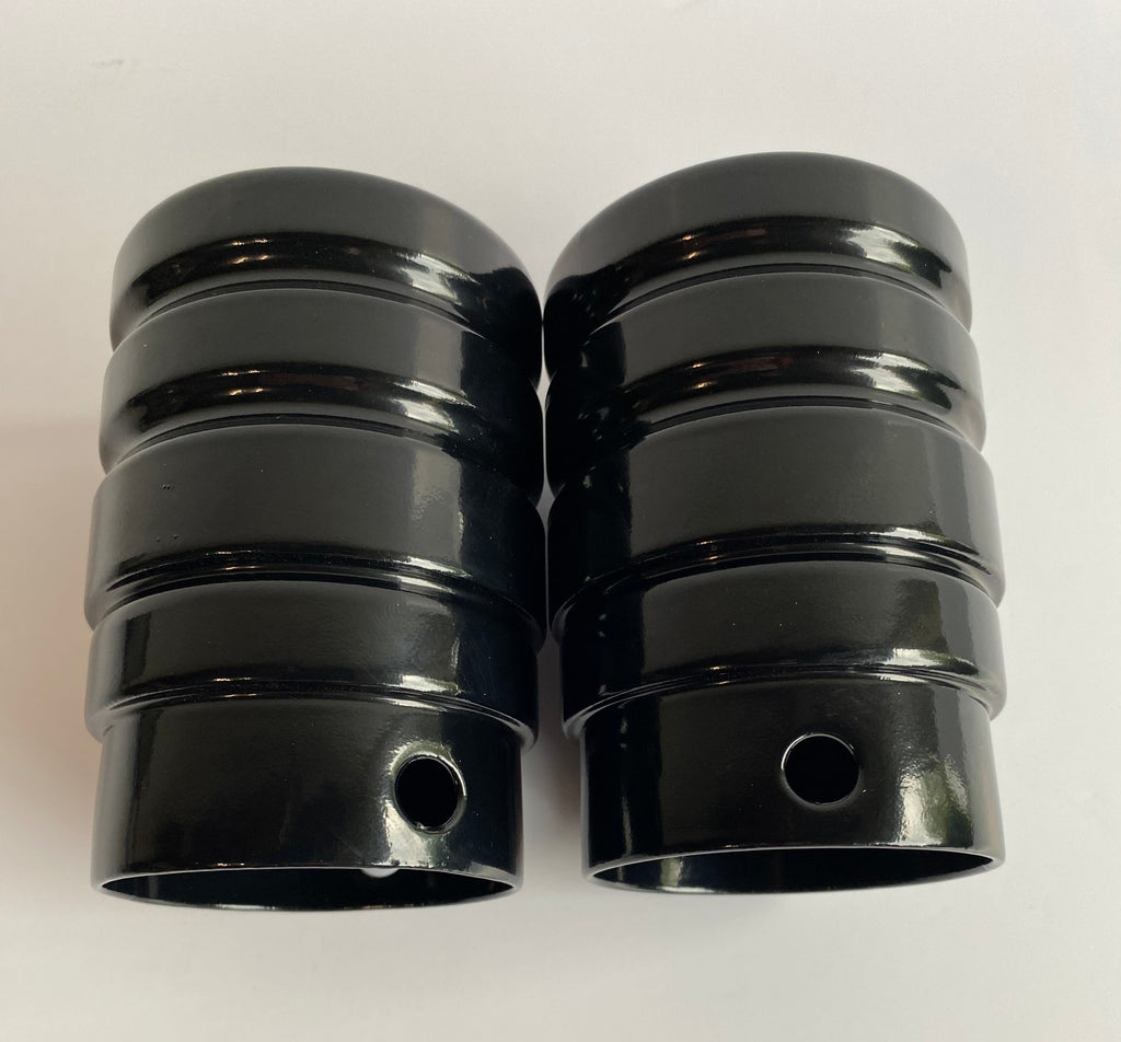 Embouts de silencieux noirs 3 pouces Harley Davidson