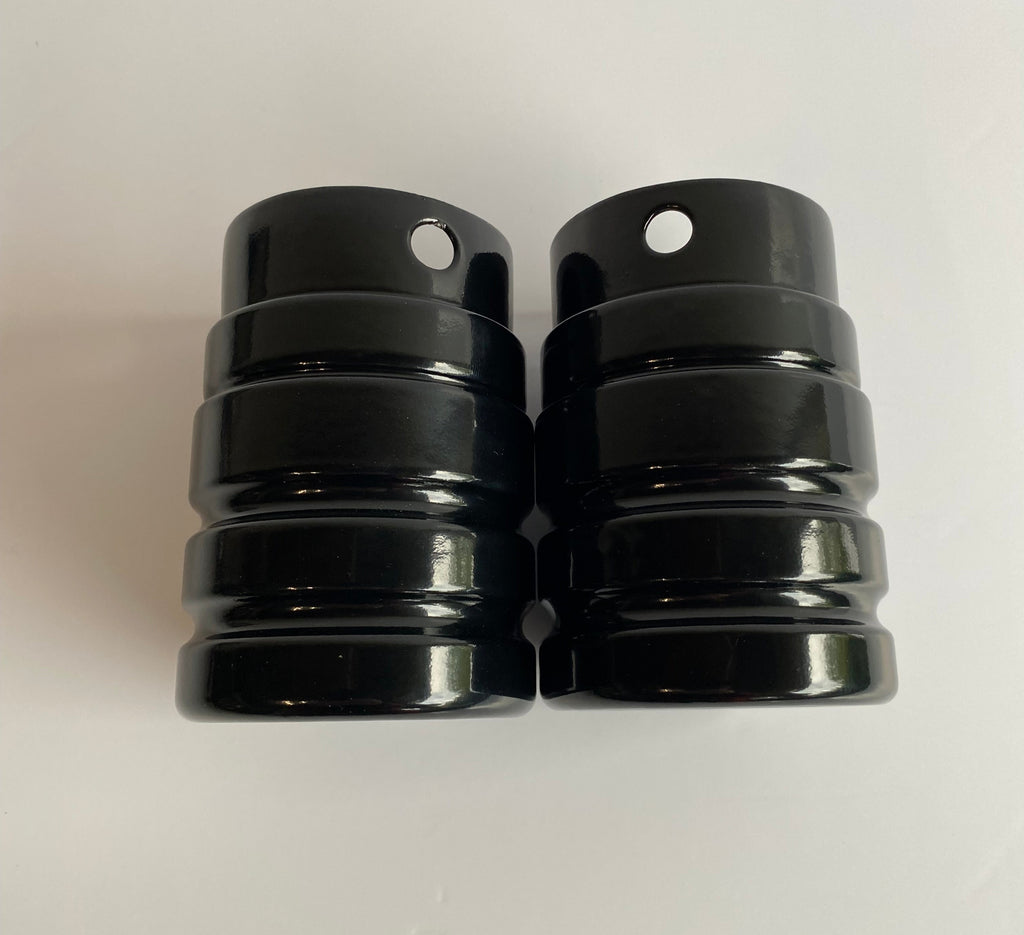 Embouts de silencieux noirs 3 pouces Harley Davidson