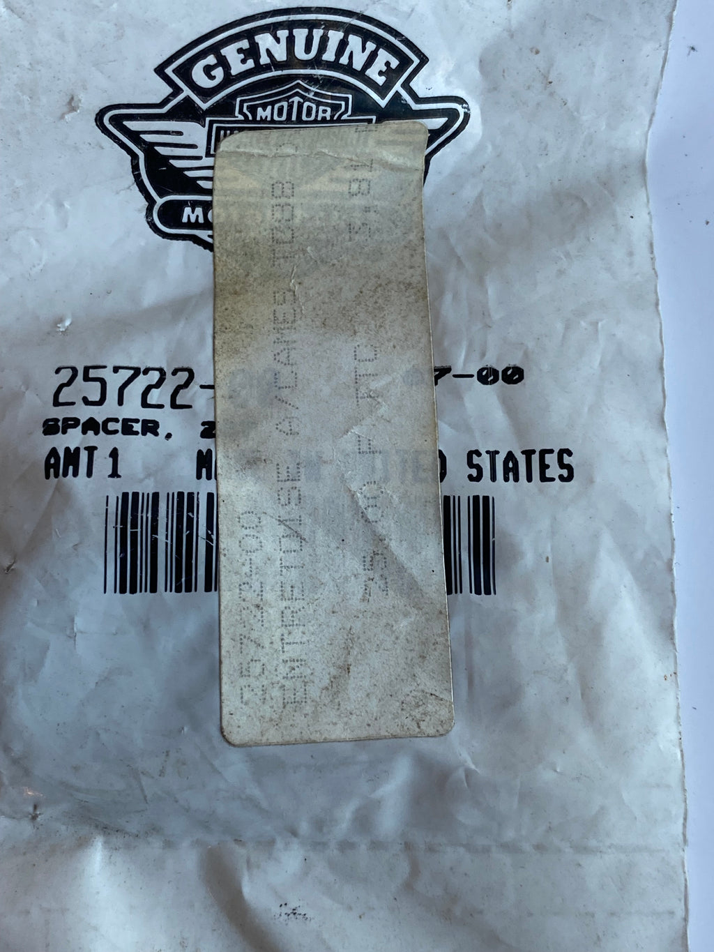 Cam/pinion spacer Harley Davidson REF OEM 25722-00