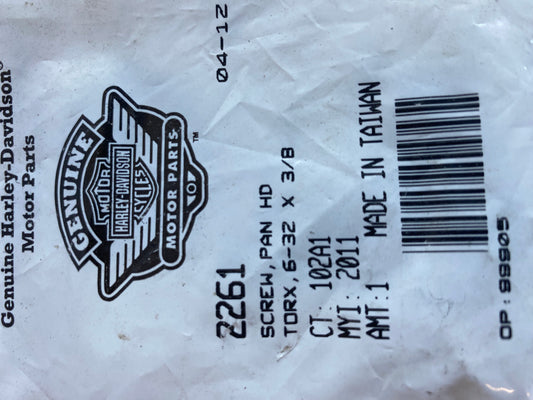 Screw 6-32 x 3/8 internal Harley Davidson commodo REF OEM 2261