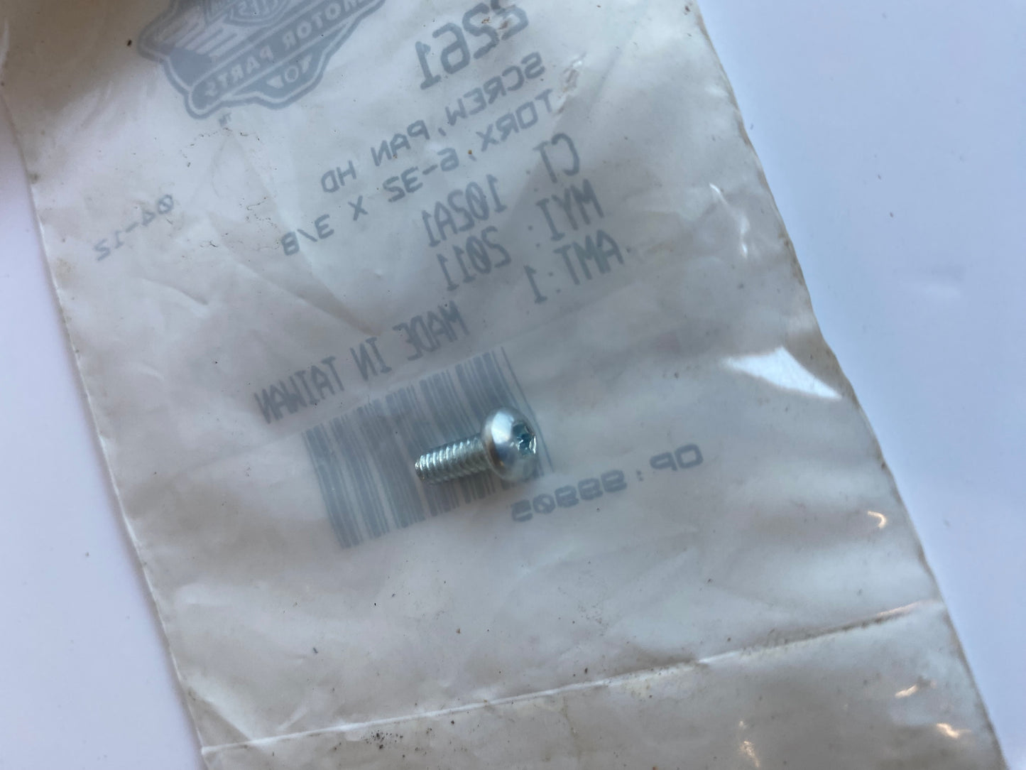 Screw 6-32 x 3/8 internal Harley Davidson commodo REF OEM 2261