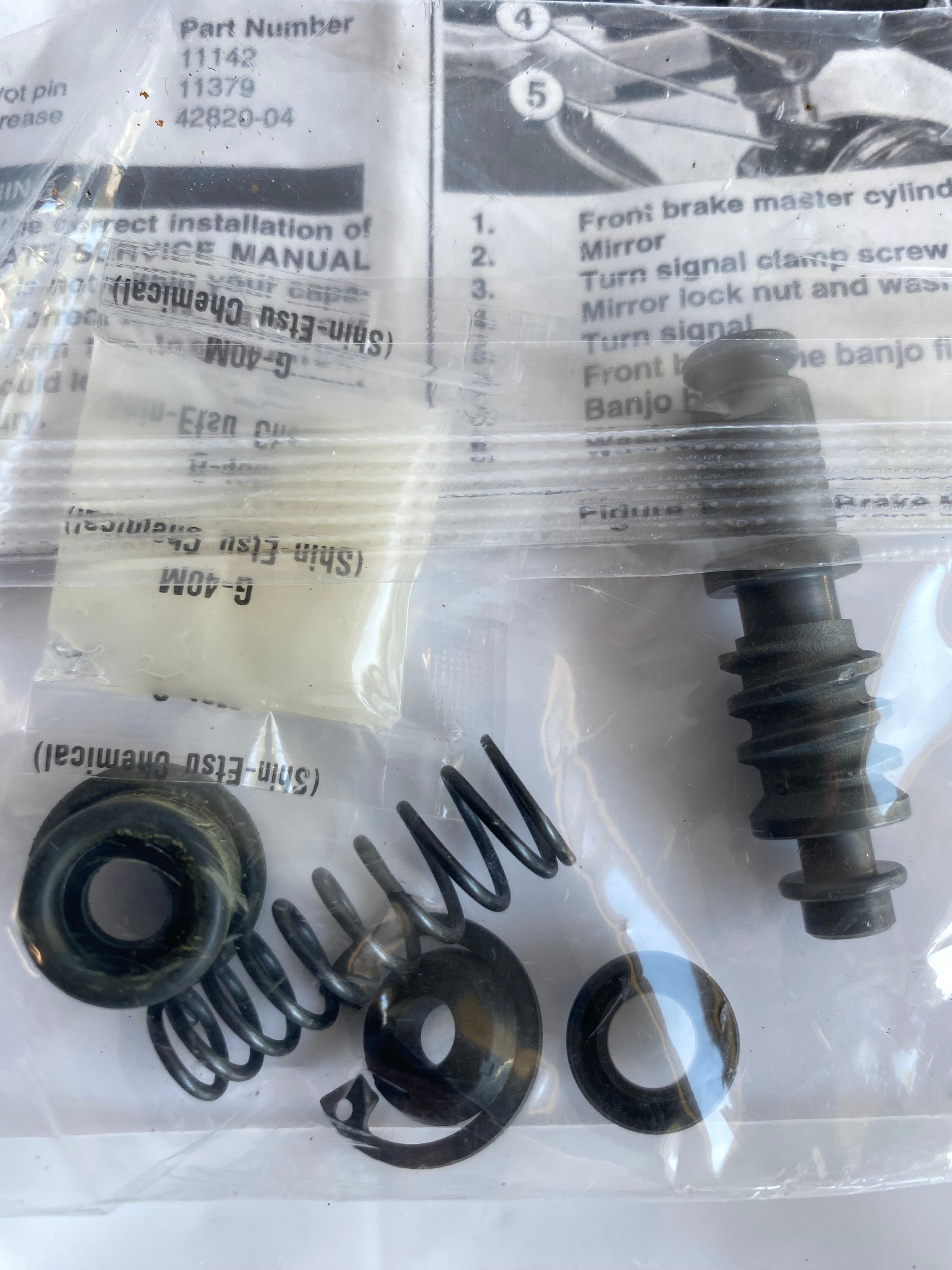 Harley Davidson Front Brake Master Cylinder Repair Kit OEM REF: 42803-04