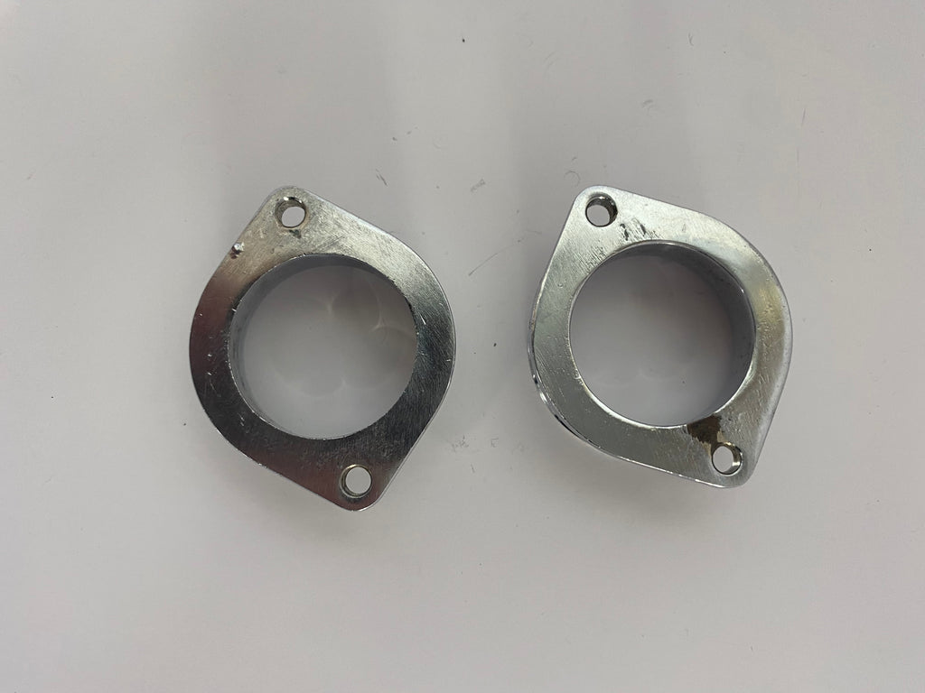 Jeu de2 cornets admission chromées Weber Dell'orto carburateur Harley Davidson