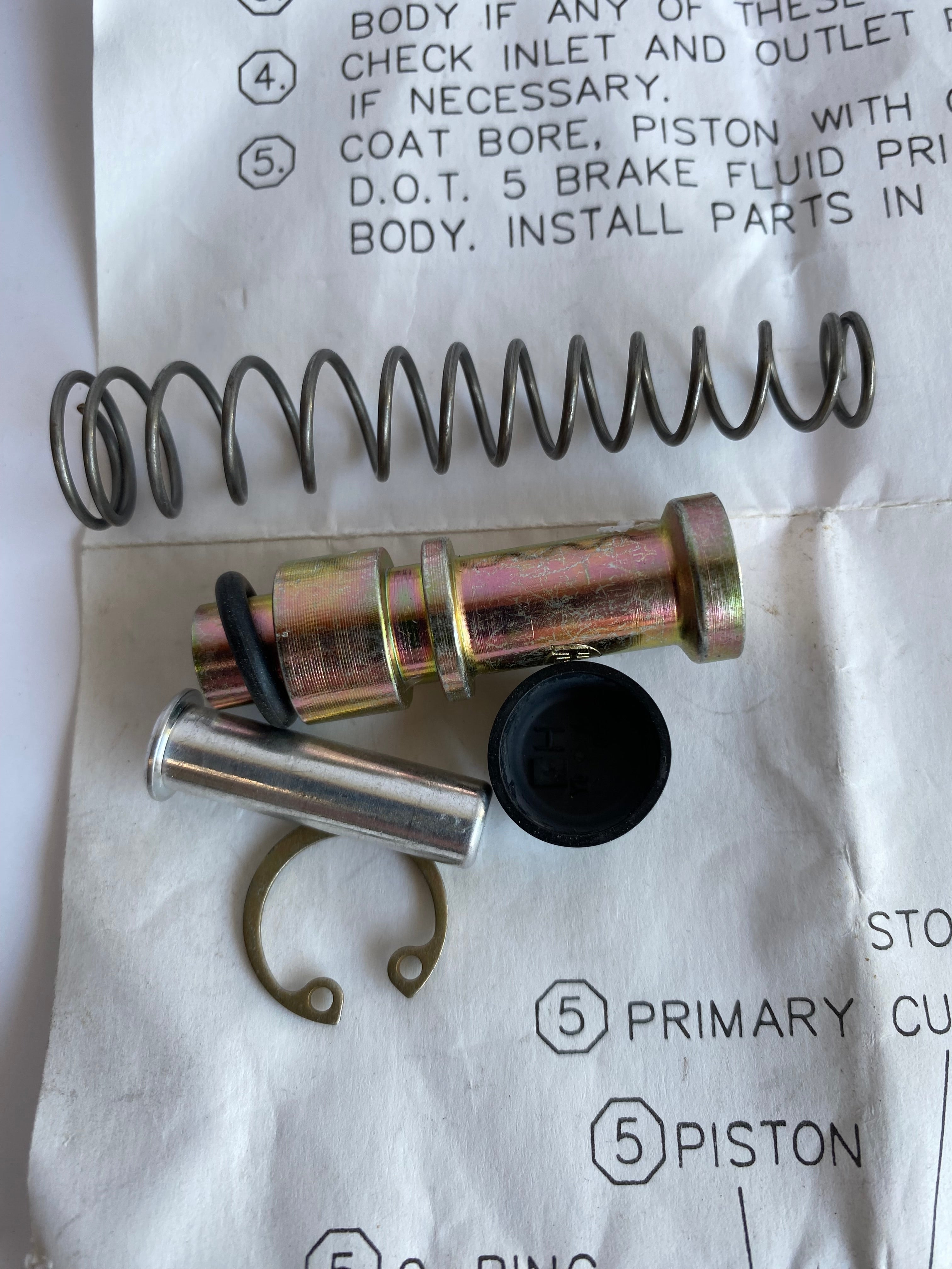 Harley Davidson Rear Brake Master Cylinder Repair Kit OEM REF: 42382-82B