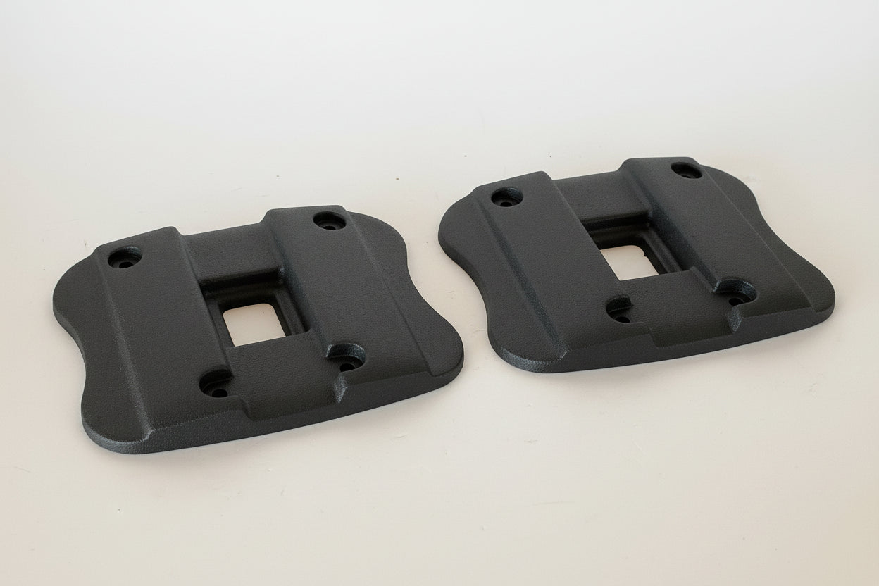 Jeu de 2 caches culbuteur supérieur noir wrinkle Sportster Harley Davidson REF OEM 17501-86B