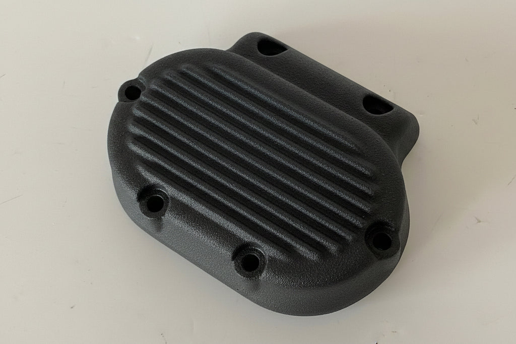 Getriebegehäuse schwarz, rechts, Wrinkle, Harley Davidson REF OEM 37115-90