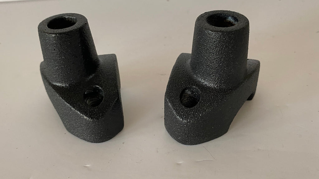 Jeu de risers inférieur noir wrinkle Harley Davidson REF OEM 56116-82A & 56117-82A