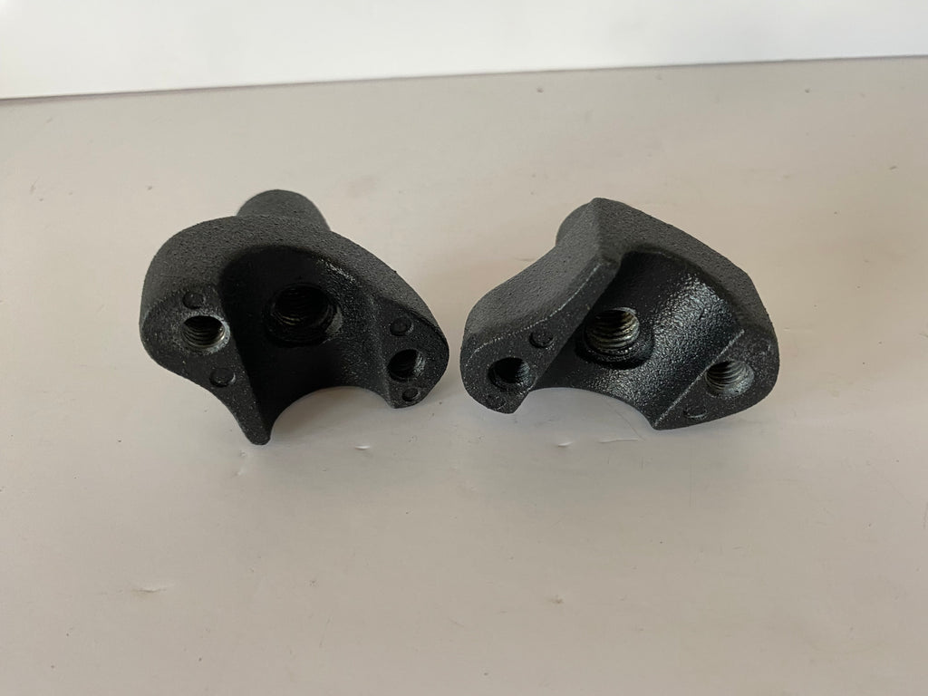 Jeu de risers inférieur noir wrinkle Harley Davidson REF OEM 56116-82A & 56117-82A