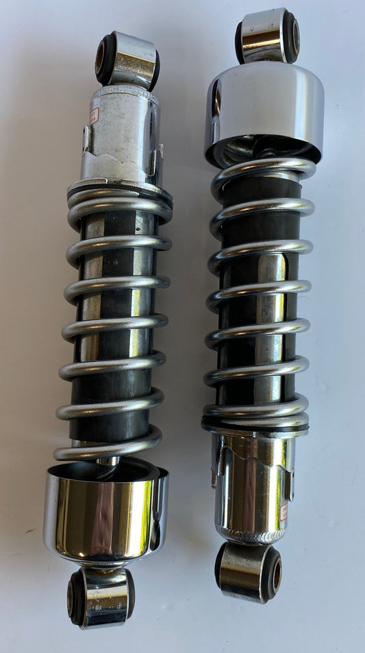 Jeu d'amortisseurs chromés 11 pouces Harley Davidson REF OEM 54568-04