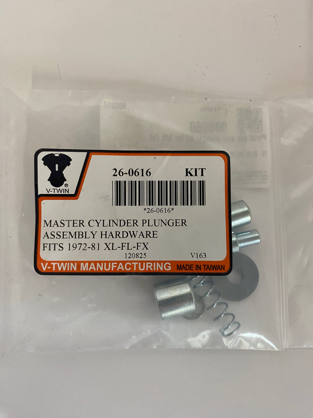 Kit axe + tige maitre cylindre de frein avant Shovelhead Harley Davidson REF V-Twin 26-0616