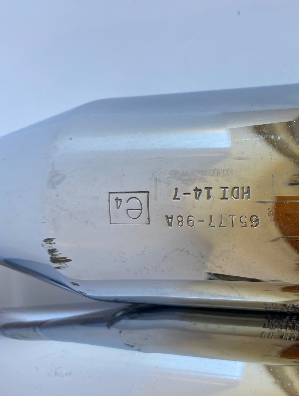 Original USA Sportster Harley Davidson Muffler Set REF OEM 65171-98A &amp; 65177-98A