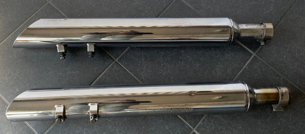 Screamin' Eagle Touring Harley Davidson verchromter Schalldämpfersatz REF 64910-99
