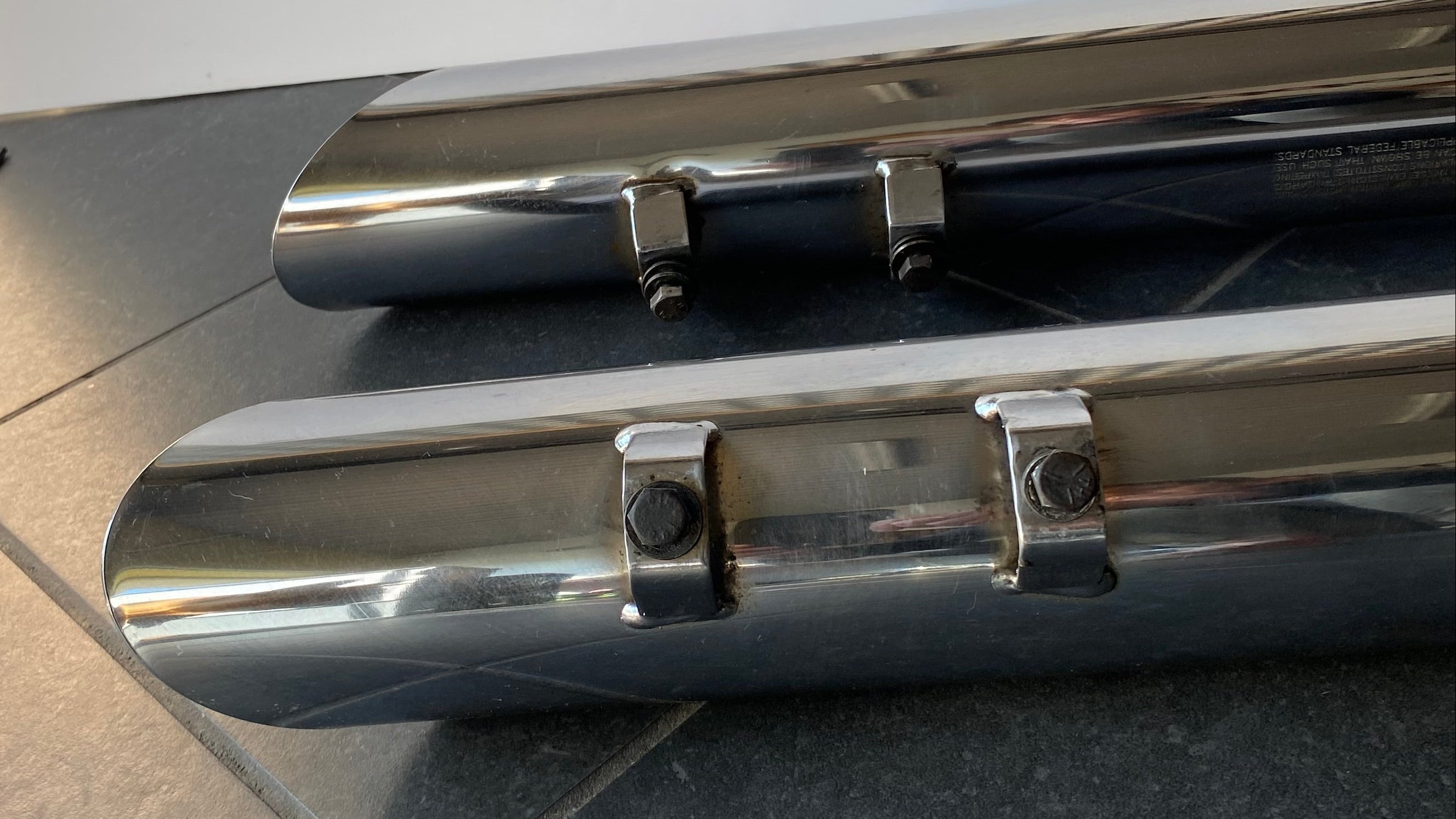 Screamin' Eagle Touring Harley Davidson verchromter Schalldämpfersatz REF 64910-99