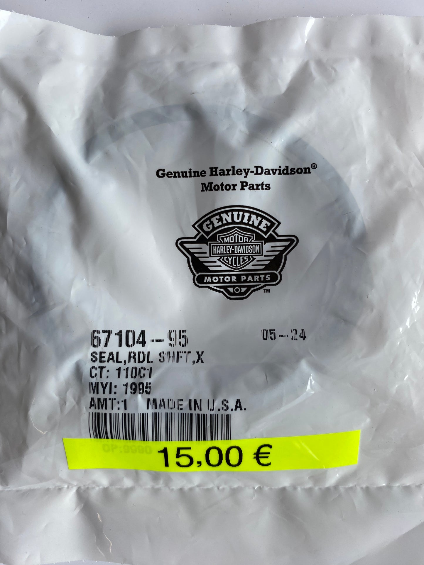 Harley Davidson Messgeräte-Grundplattendichtung REF OEM 67104-95