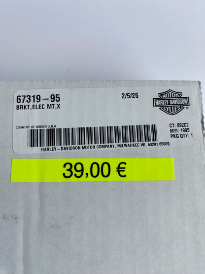 Harley Davidson Schwarze Meter-Rückplatte REF OEM 67319-95