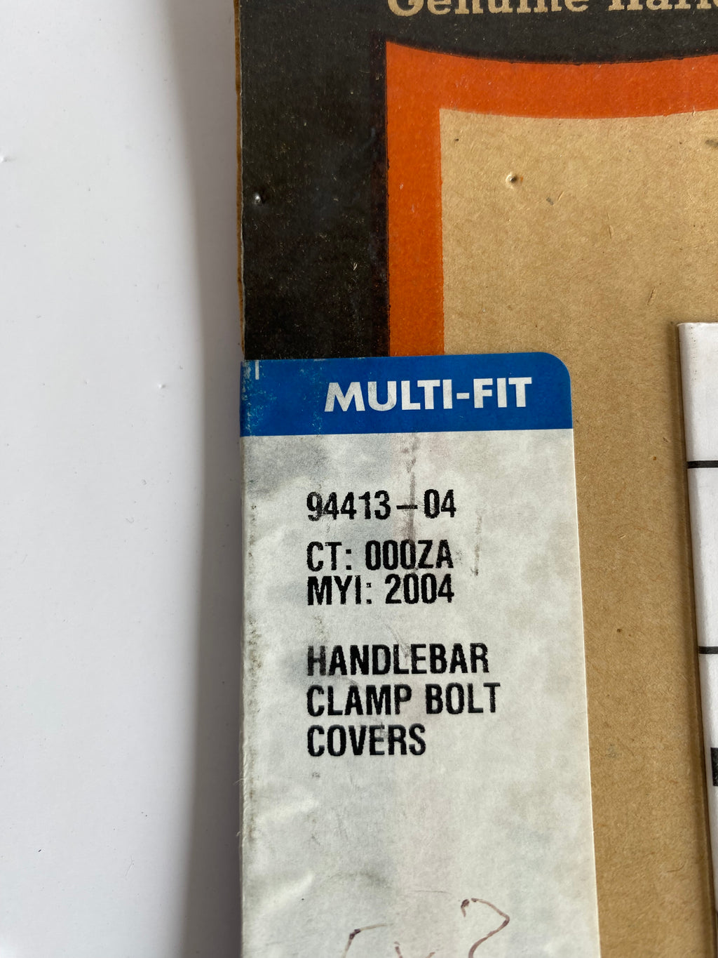 Chrome covers for Harley Davidson handlebar riser screws OEM REF: 94413-04