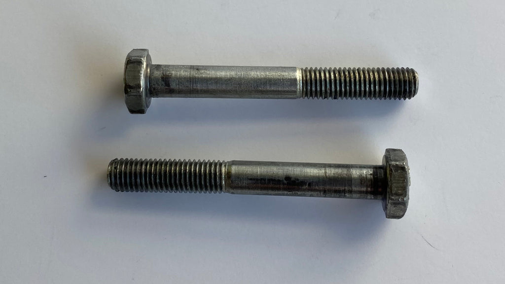 Jeu de 2 vis 1/4-28 x 2" patin tendeur primaire Harley Davidson REF OEM 2614