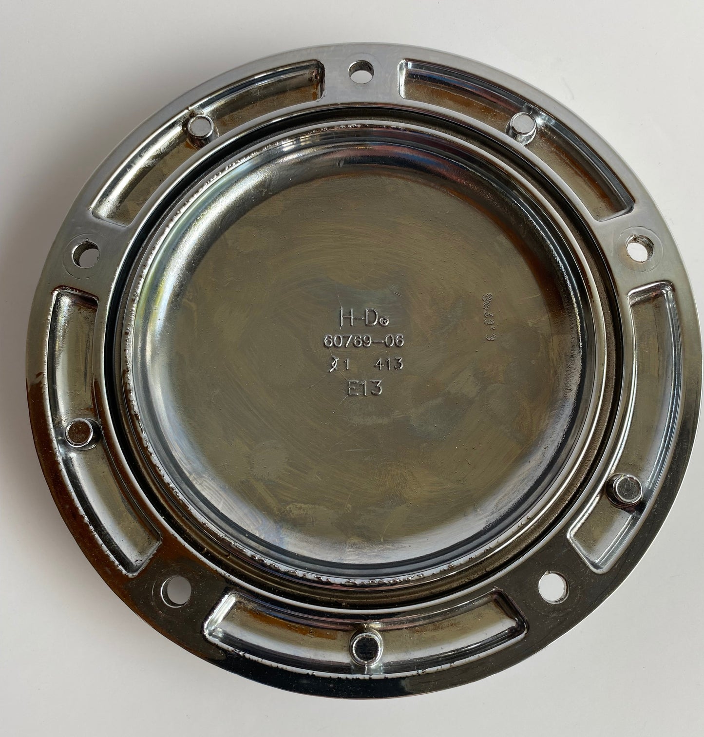 Derby cover chromé Twin Cam Harley Davidson REF OEM  : 60766-06