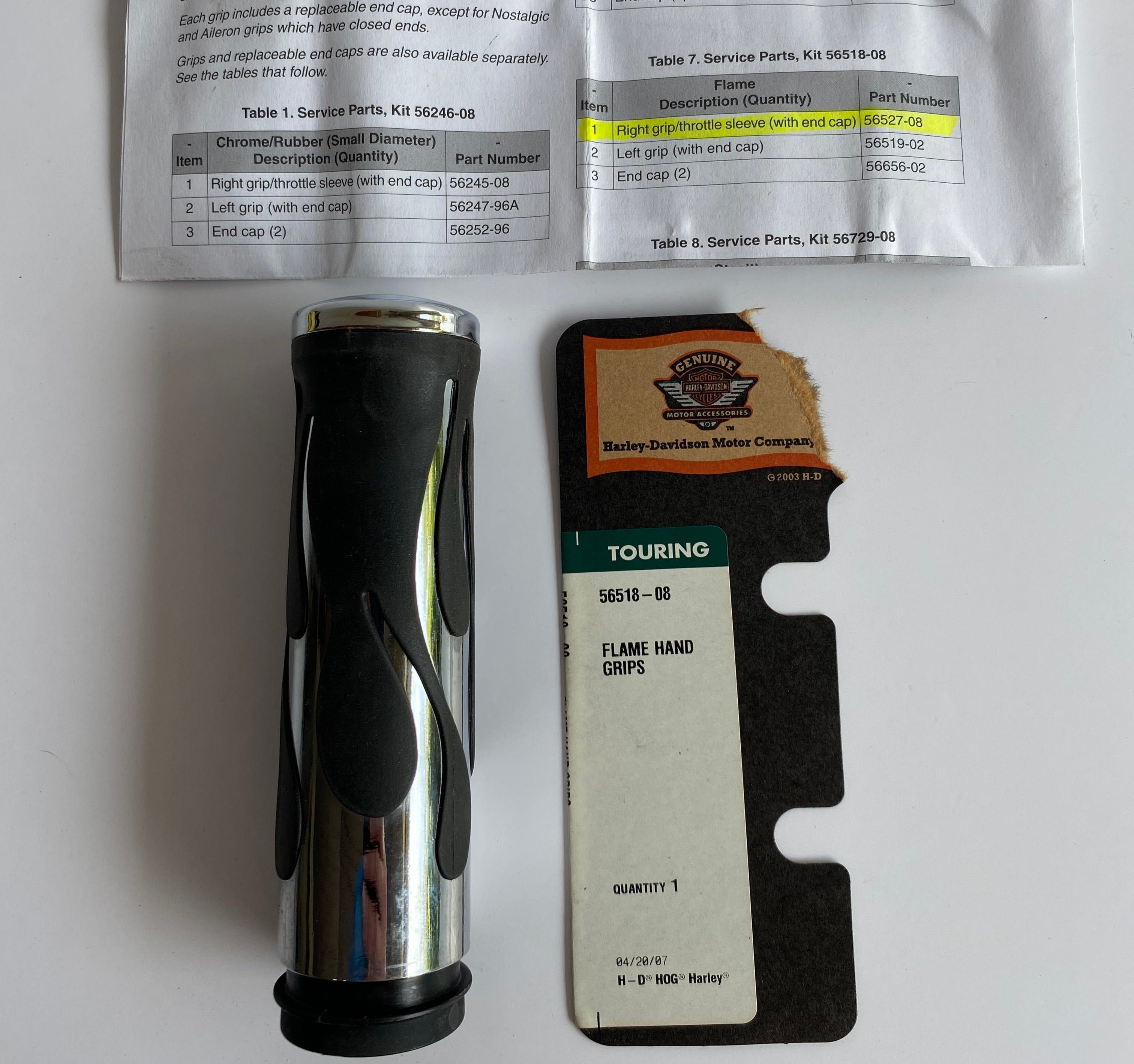 Harley Davidson Electronic Throttle Grip REF OEM 56527-08