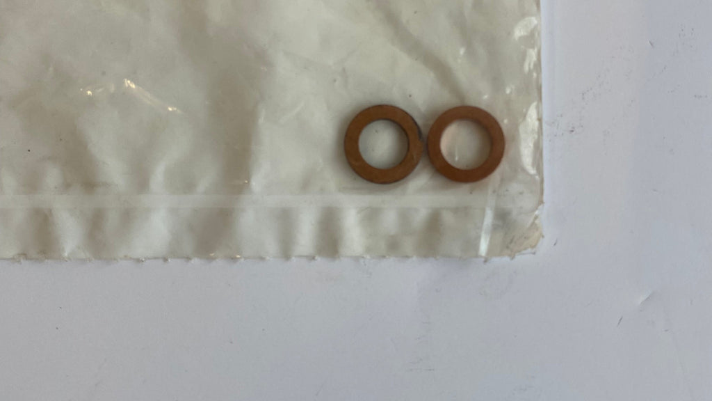 Jeu de 2 joints cuivre plongeurs de fourche Harley Davidson REF OEM 450406-75