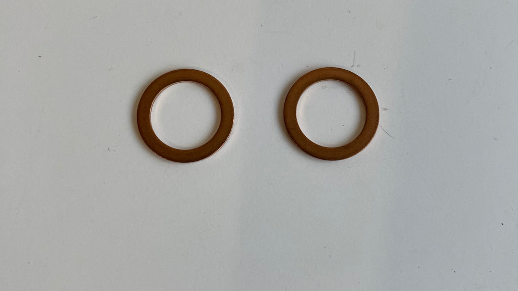 Jeu de 2 joints cuivre plongeurs de fourche 49 mm Harley Davidson REF OEM 46615-06