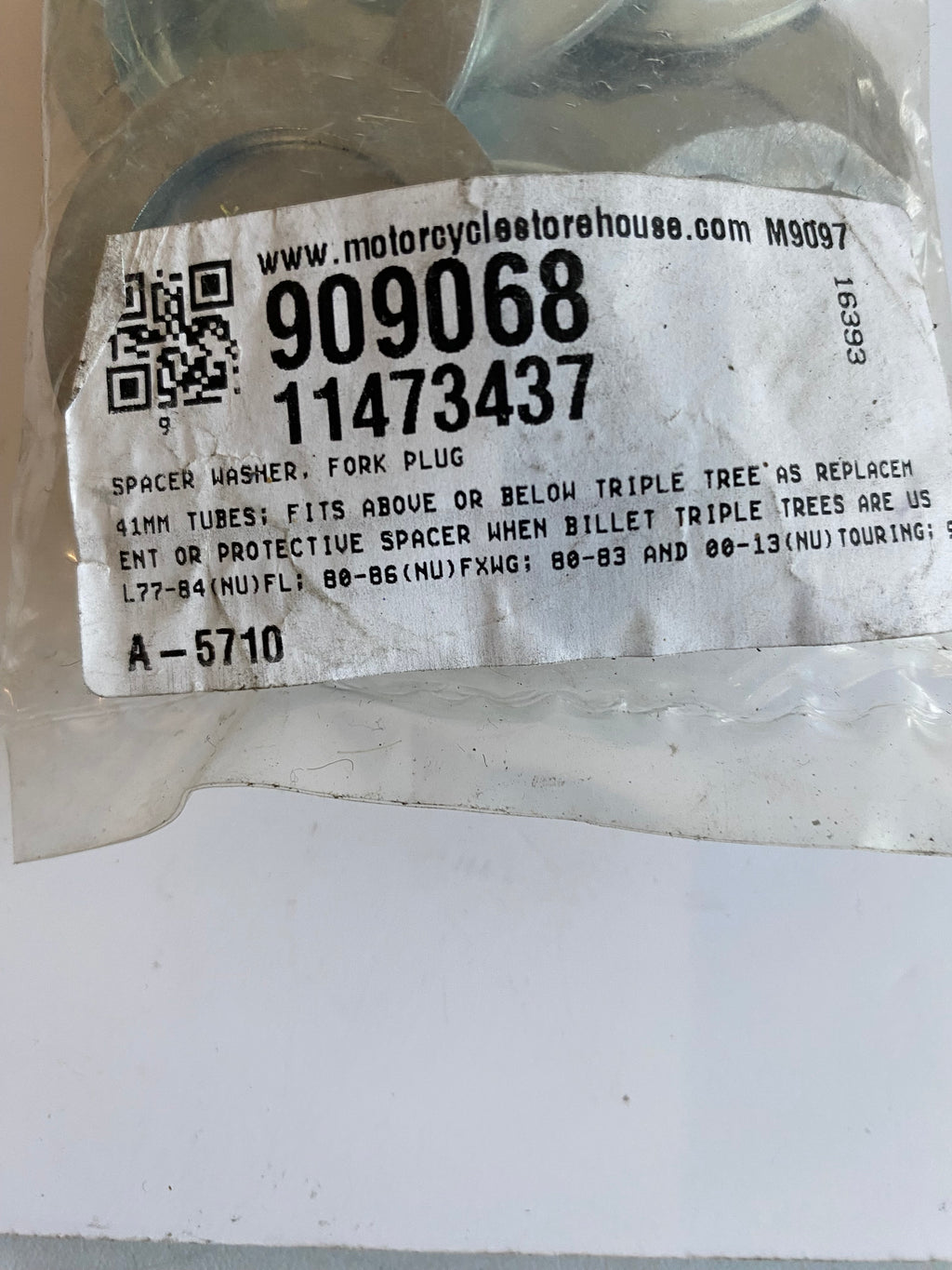 Rondelle vis supérieur de fourche 41 mm Harley Davidson REF OEM 5710