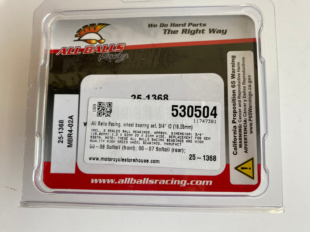 Radlagersatz 3/4" Harley Davidson OEM REF 9267A