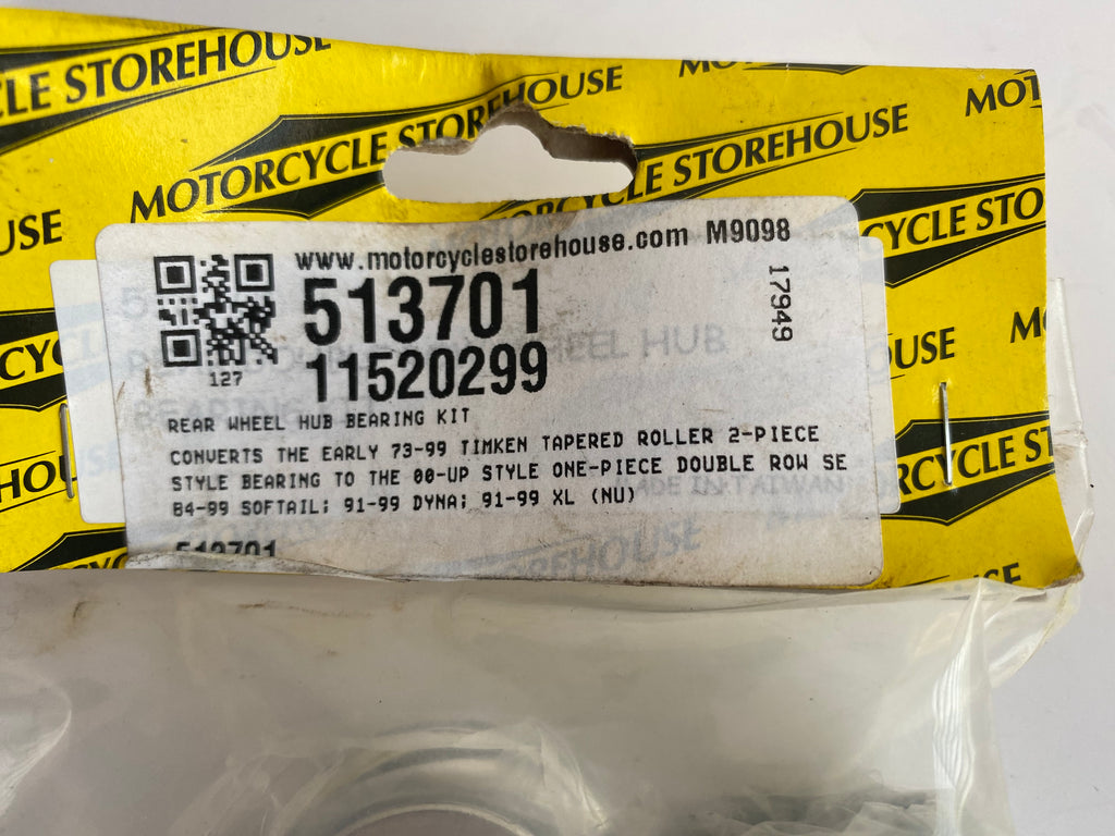 Kit de conversion roulements roue arrière 3/4" Harley Davidson REF MCS 513701