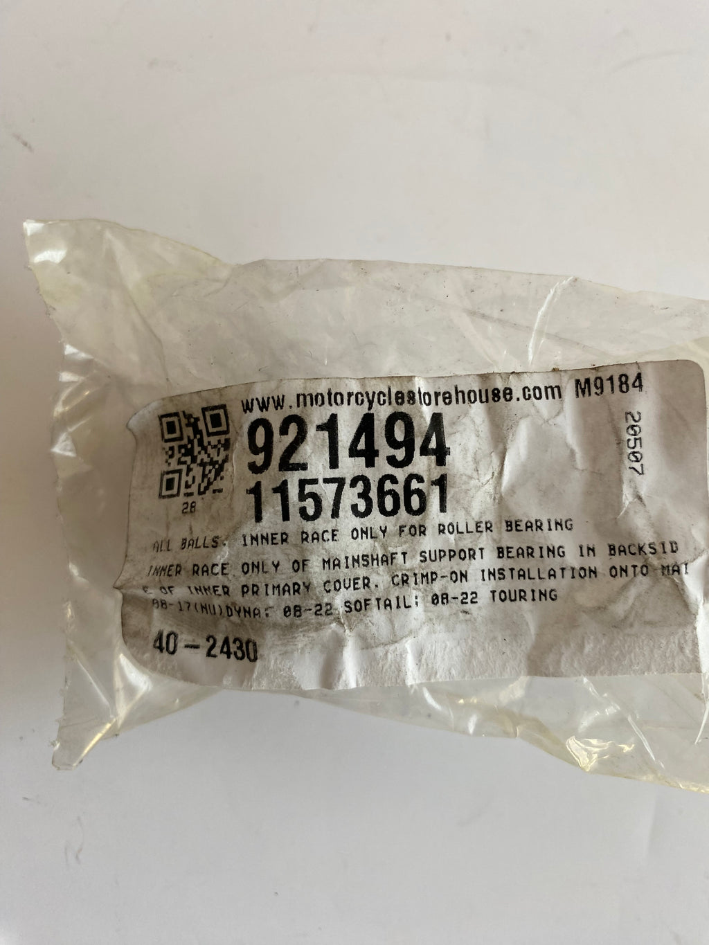 Inner race, primary transmission bearing, Harley Davidson, OEM REF 34901-08