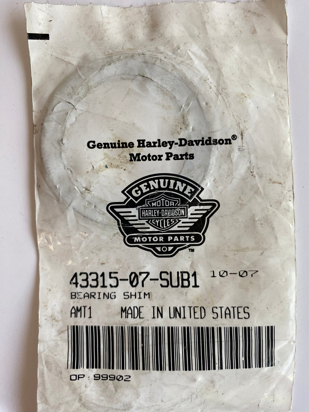 Cale roulement de roue Harley Davidson REF OEM 43315-07