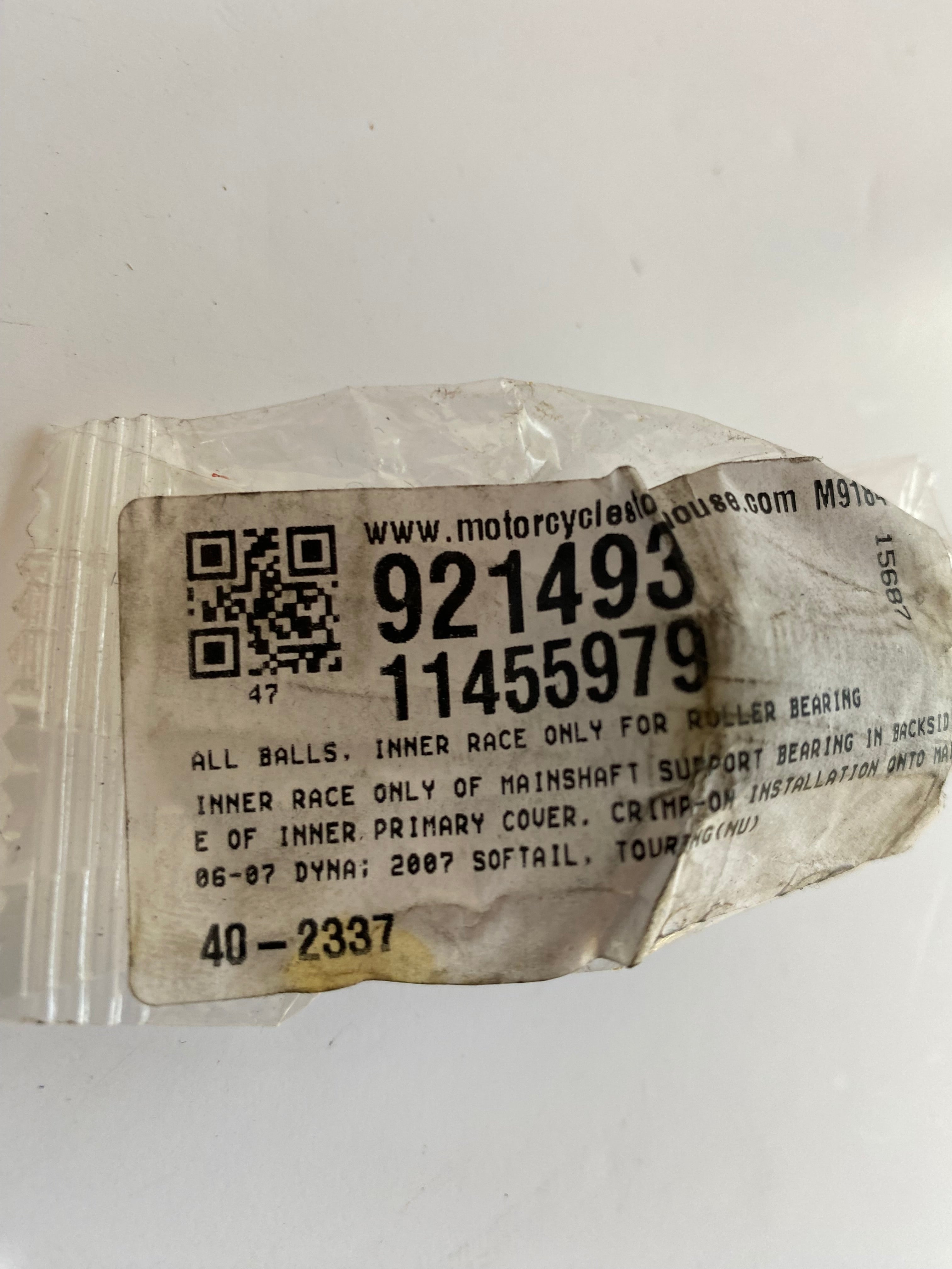 Bague de roulement transmission primaire Harley Davidson REF OEM 34901-06
