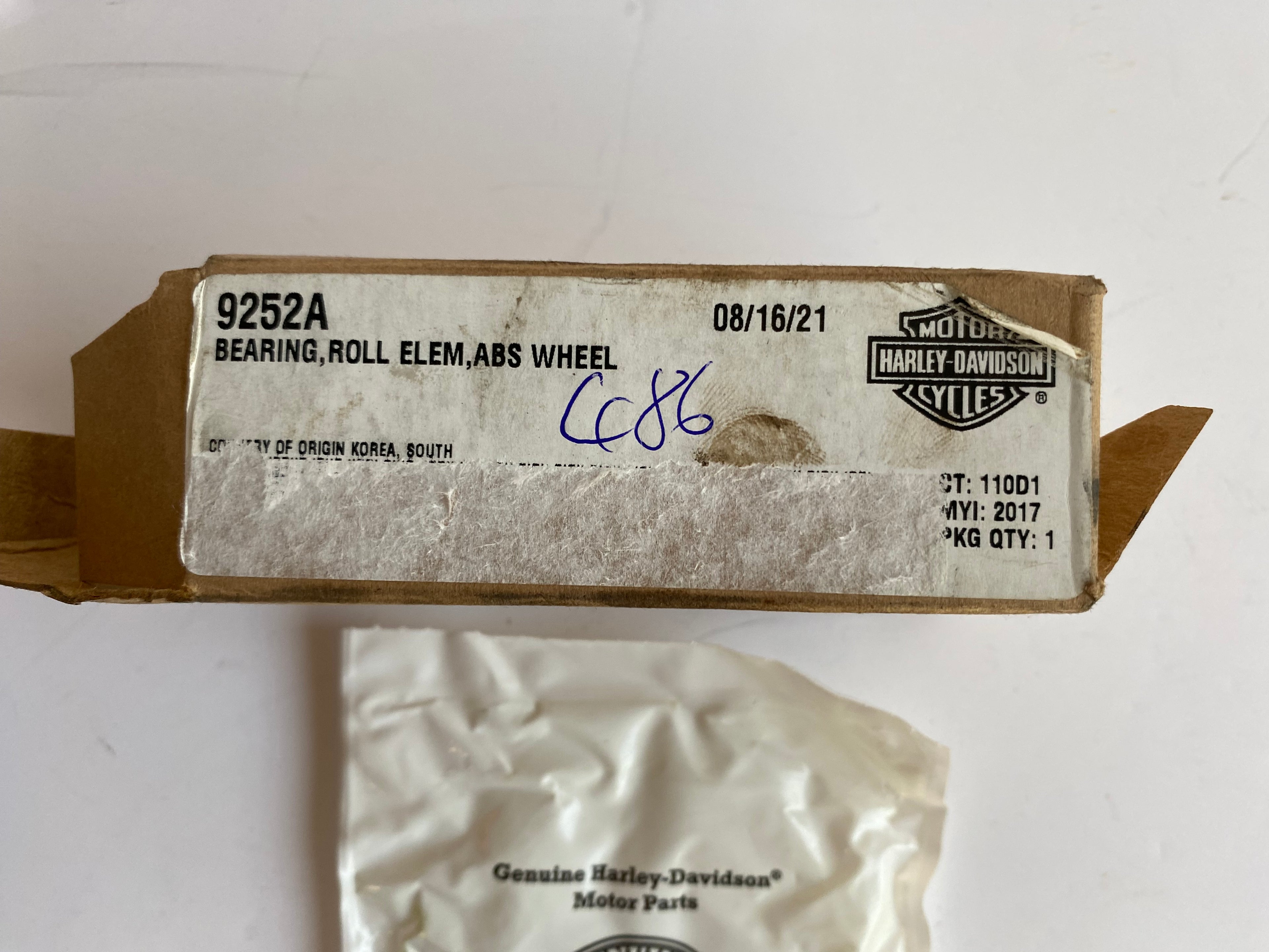 Roulement de roue ABS Harley Davidson REF OEM 9252A