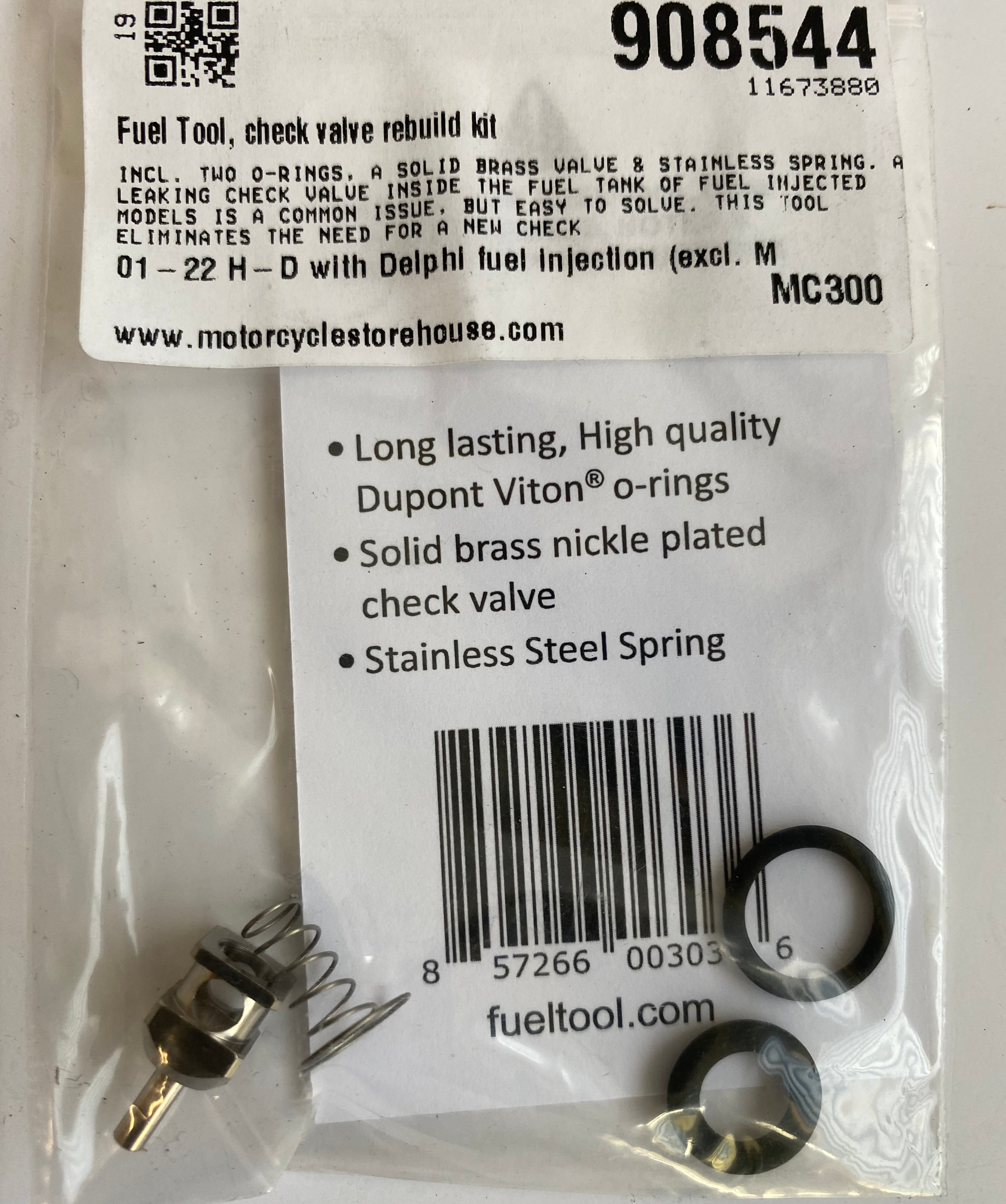 Kit de réparation raccord carburant réservoir injection Harley Davidson REF MCS 908544