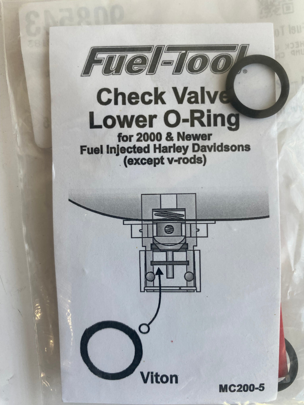 Joint torique raccord injection réservoir carburant Harley Davidson REF MCS 908543
