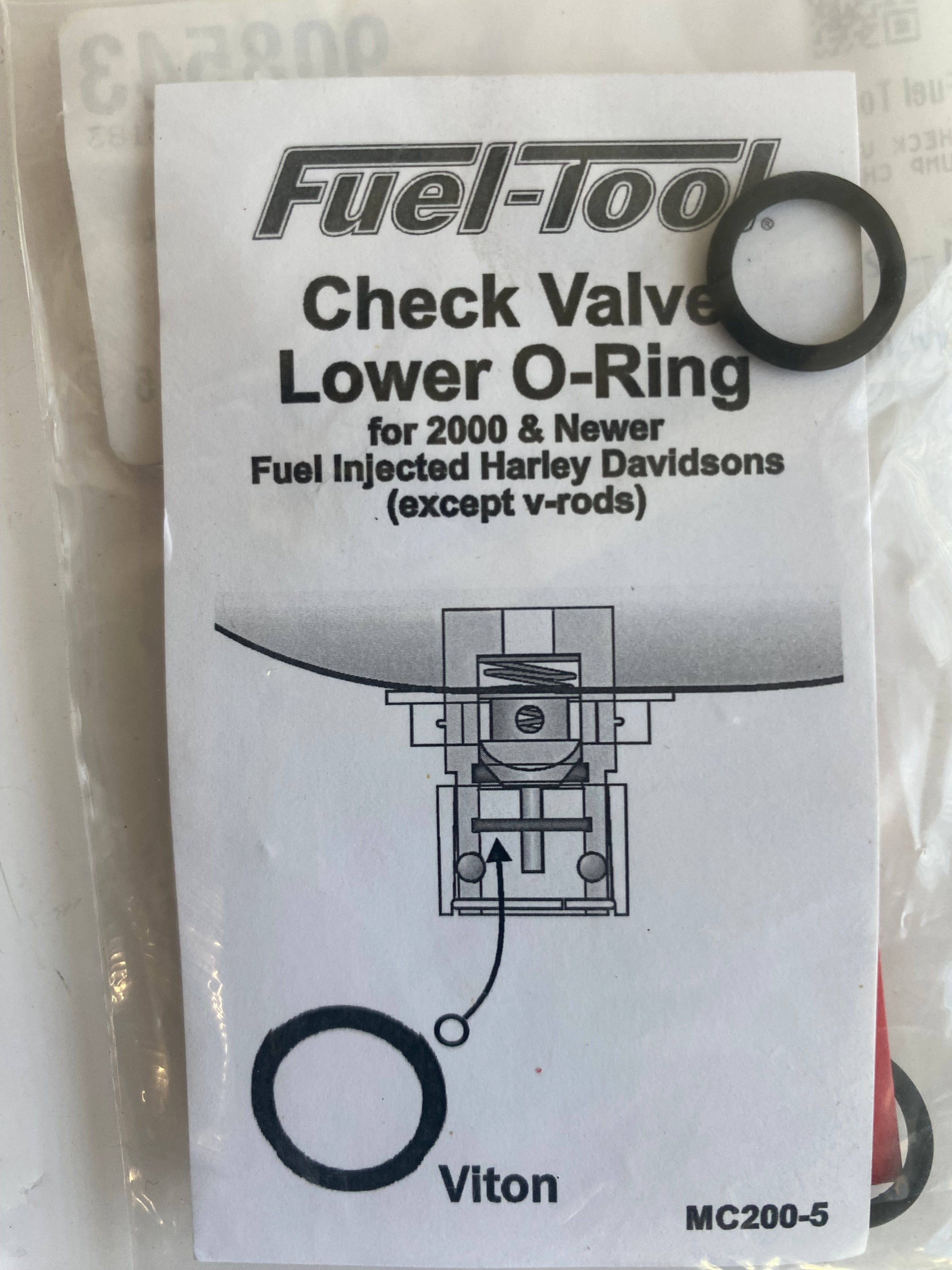 Joint torique raccord injection réservoir carburant Harley Davidson REF MCS 908543
