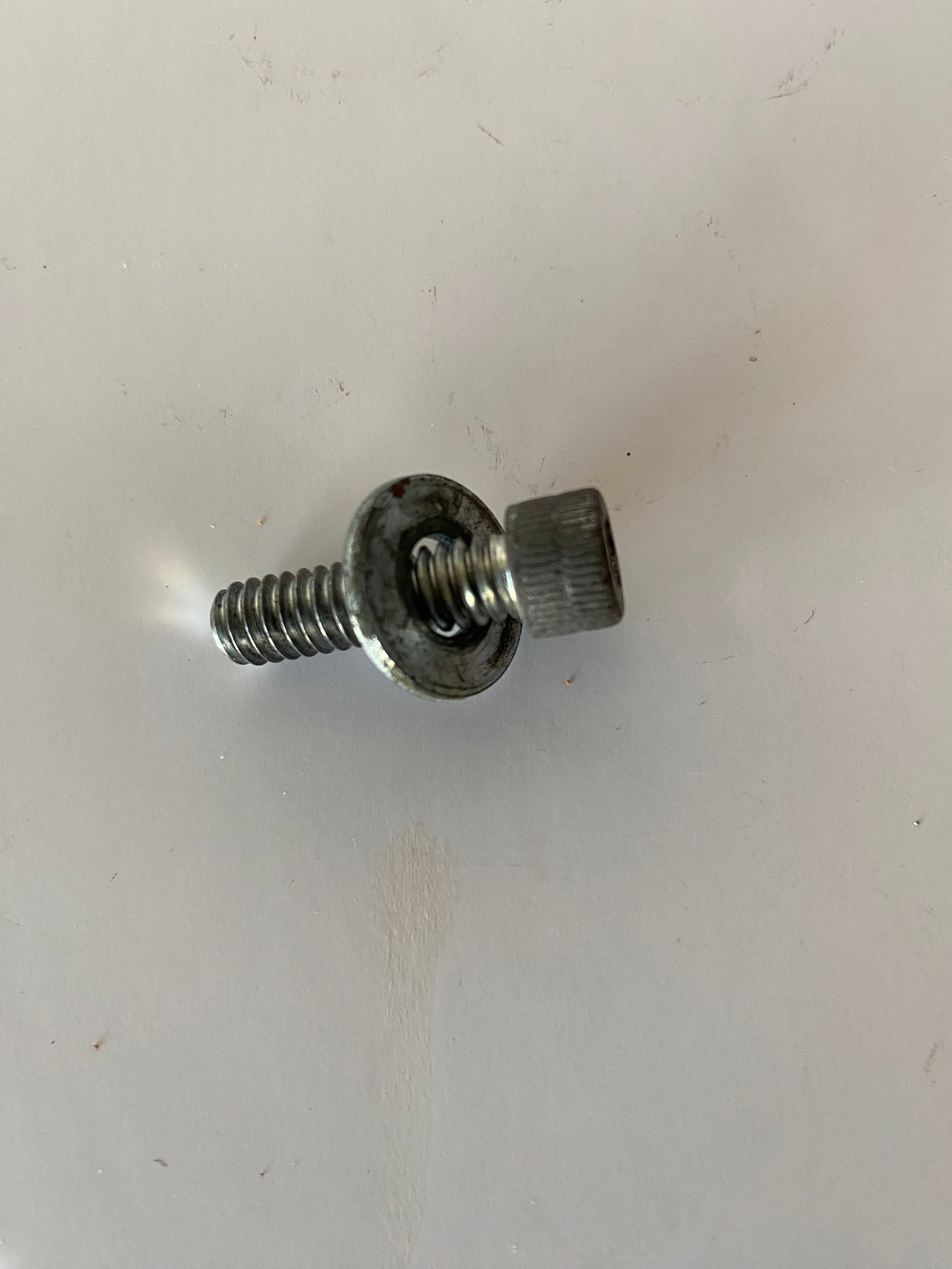 Vis BTR 1/4-20 x 1" + rondelle Harley Davidson REF OEM 852A & 6736