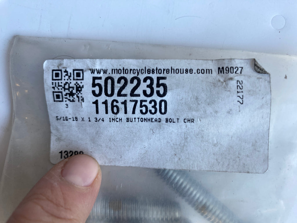 Vis BTR bombée chromée 5/16-18 x 1-3/4" Harley Davidson REF MCS 502235