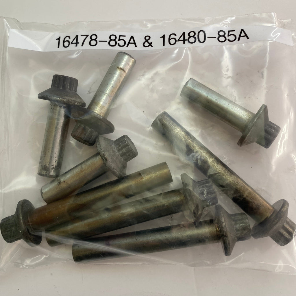 Jeu de 8 écrous culasses Harley Davidson REF OEM 16478-85A & 16480-85A