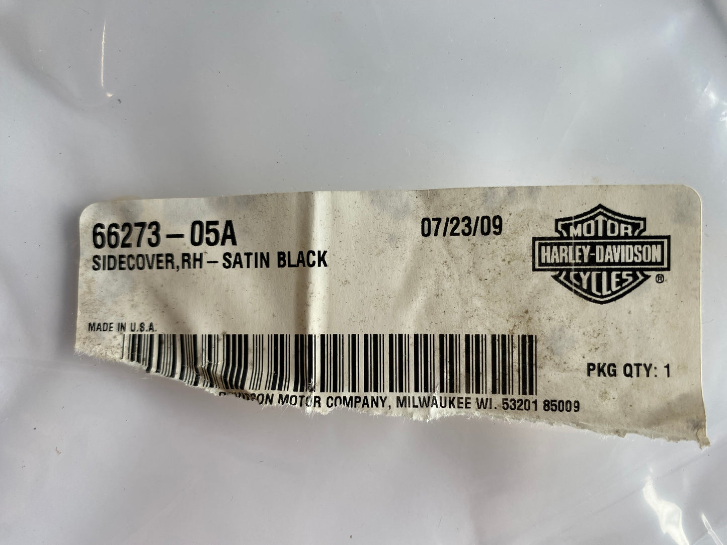 Cache réservoir d'huile Sportster Harley Davidson REF OEM 66273-05A