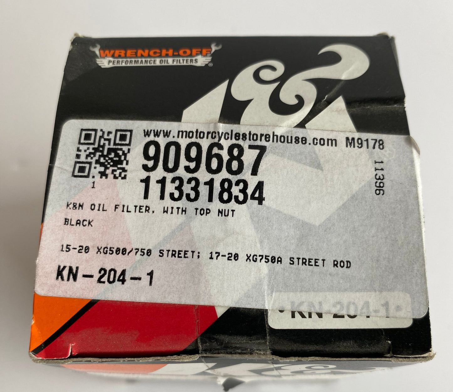 K&amp;N Schwarzer Ölfilter XG750 Harley Davidson REF MCS: 909687