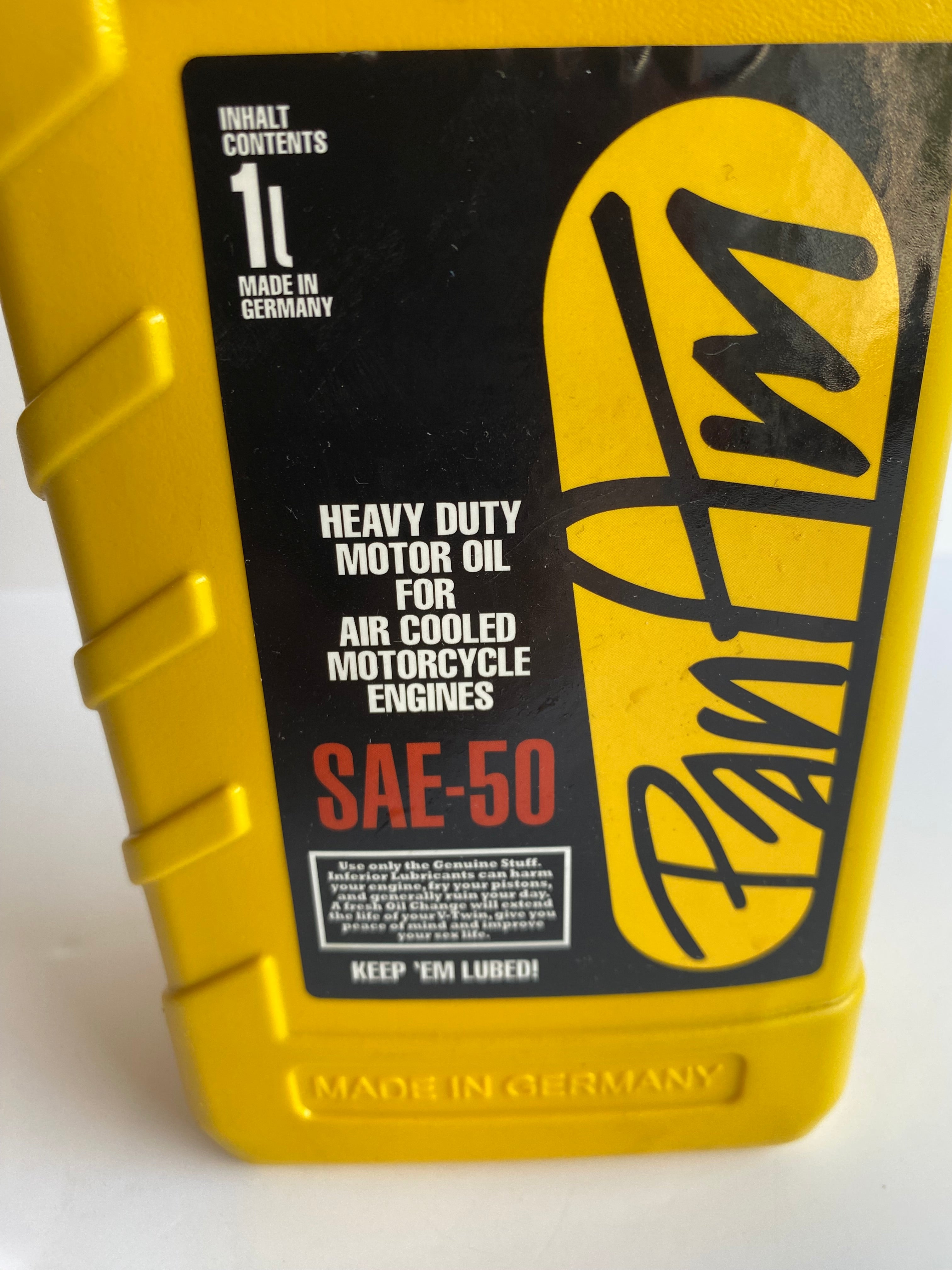 Huile de moteur mono grade SAE-50 Harley Davidson REF WW 94-900