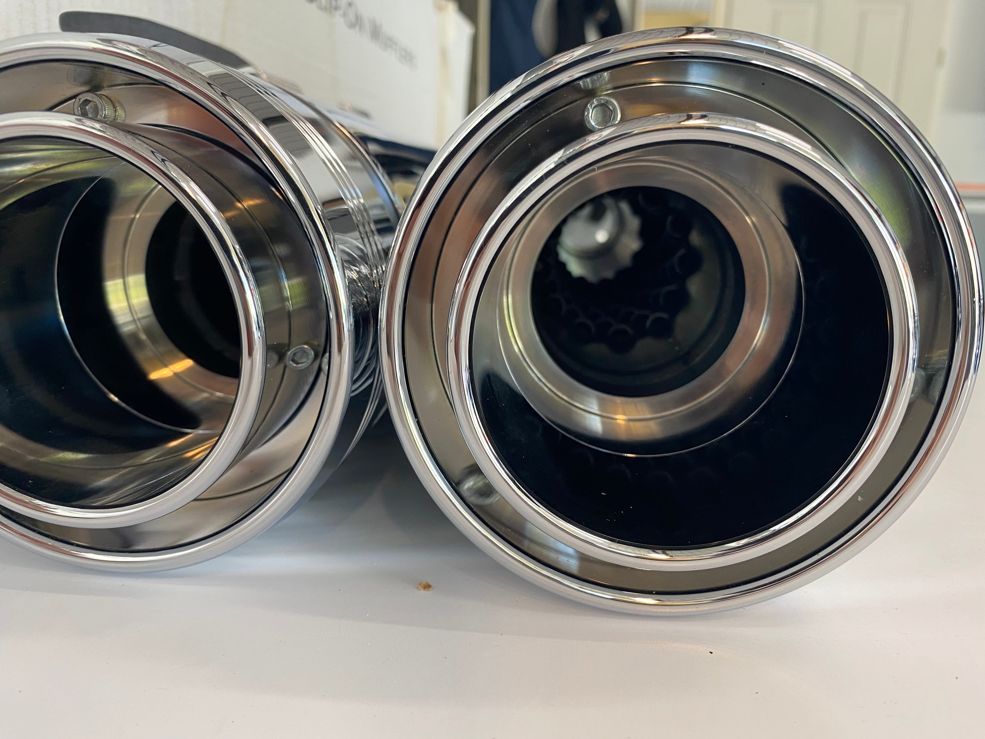 Jeu de silencieux échappement Rinehart 4.5 pouces chrome Harley Davidson Touring REF 500-110C
