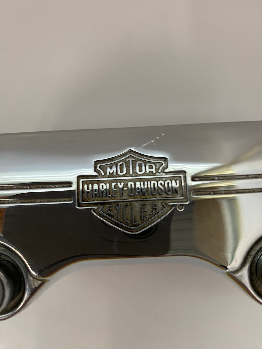 Jeu de risers chromés Harley Davidson REF OEM 56567-86B, 56541-86A et 56542-86A